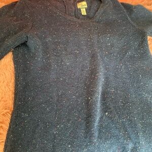 Bass Dark Charcoal Speckled Crewneck Sweater